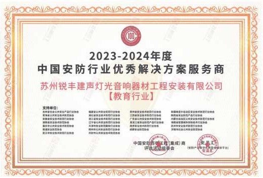 安防行业优秀解决方案...